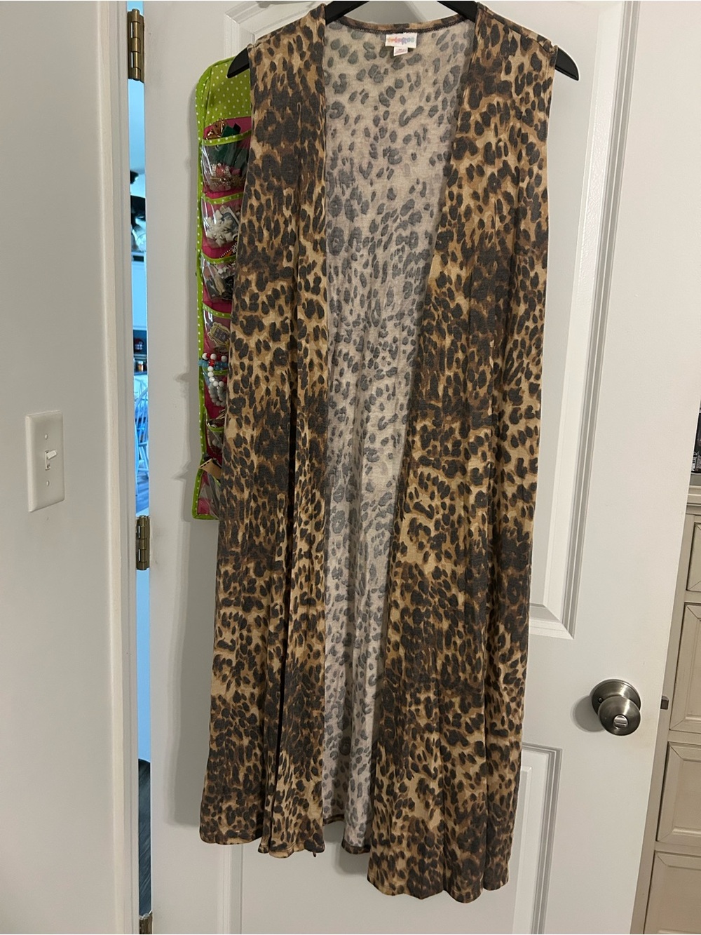 LuLaRoe Leopard Print Open Front Duster